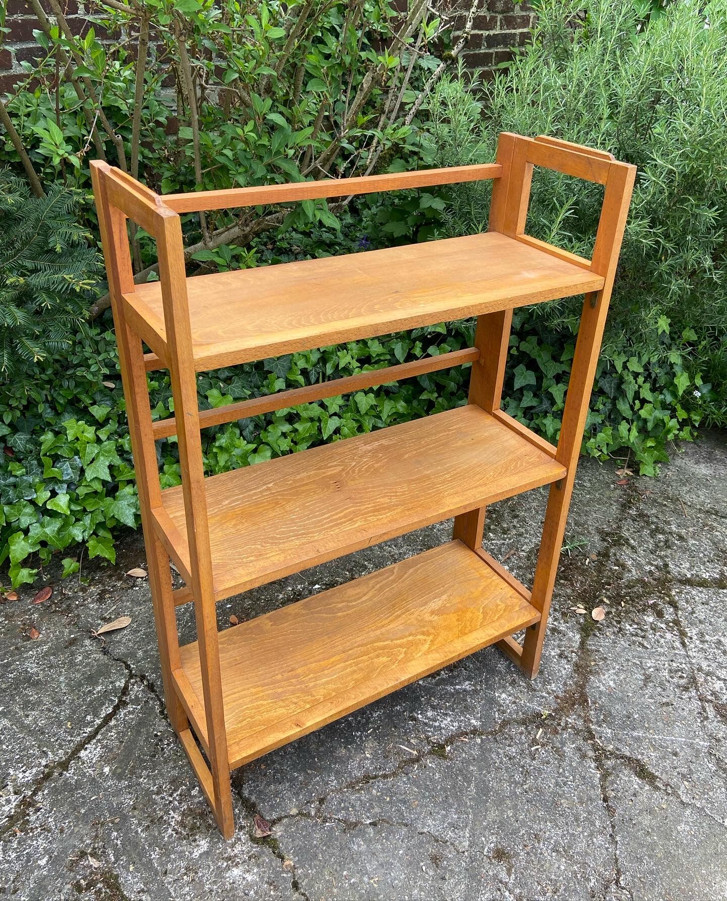 Vintage folding bookseller shelf