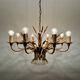 Italian Hollywood Regency Chandelier by Hans Kögl