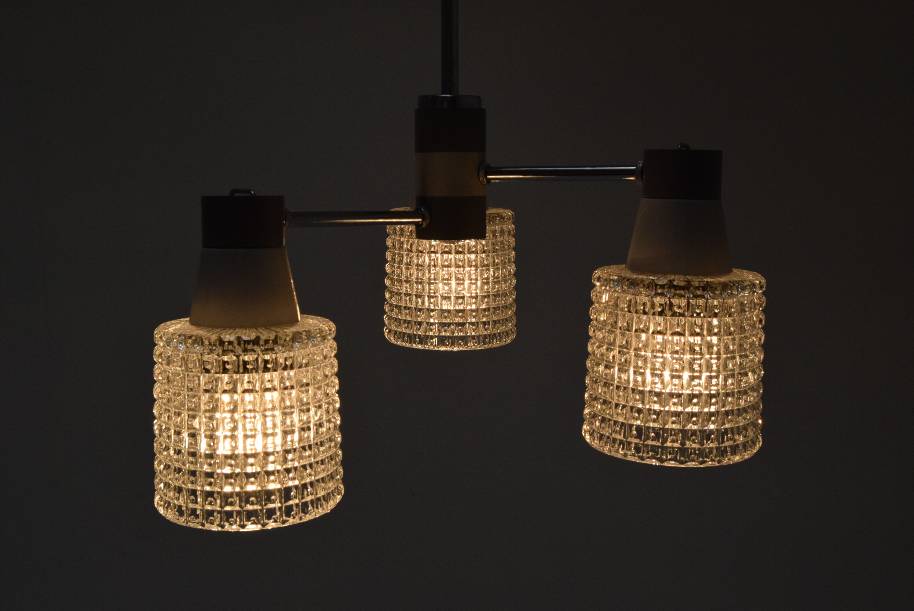 Mid-century Chandelier by Drukov, 1970’s.