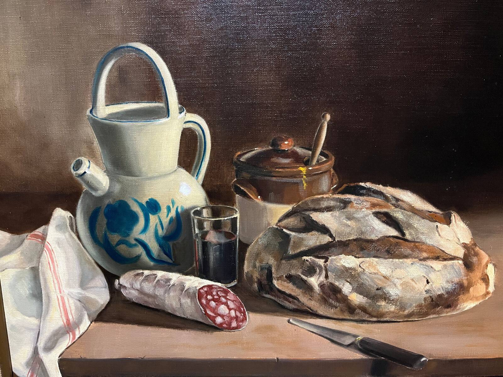 Tableau HST "Still Life: the Snack" by Dell'Aria (20th century)