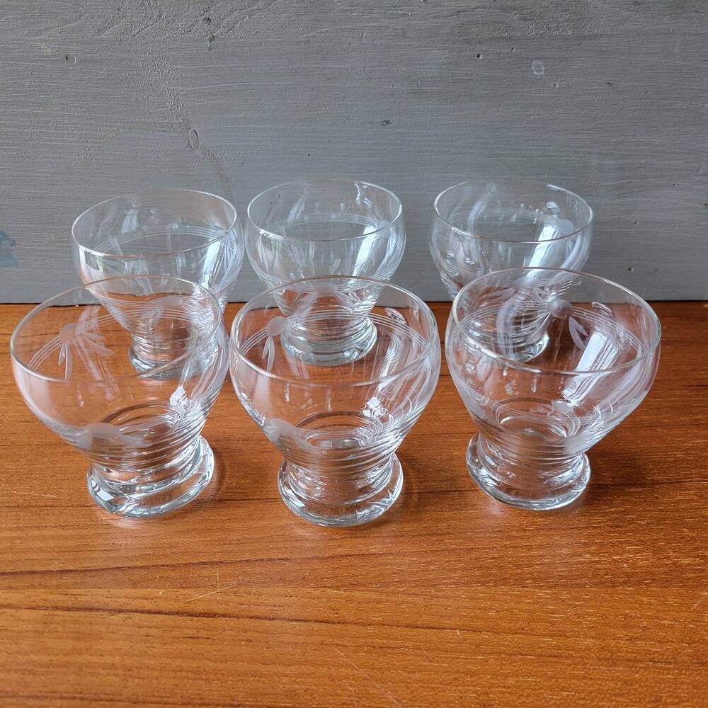 Art Deco Glass Service, 1950s