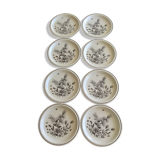 8 flat plates WH Grindley "Pinewood"