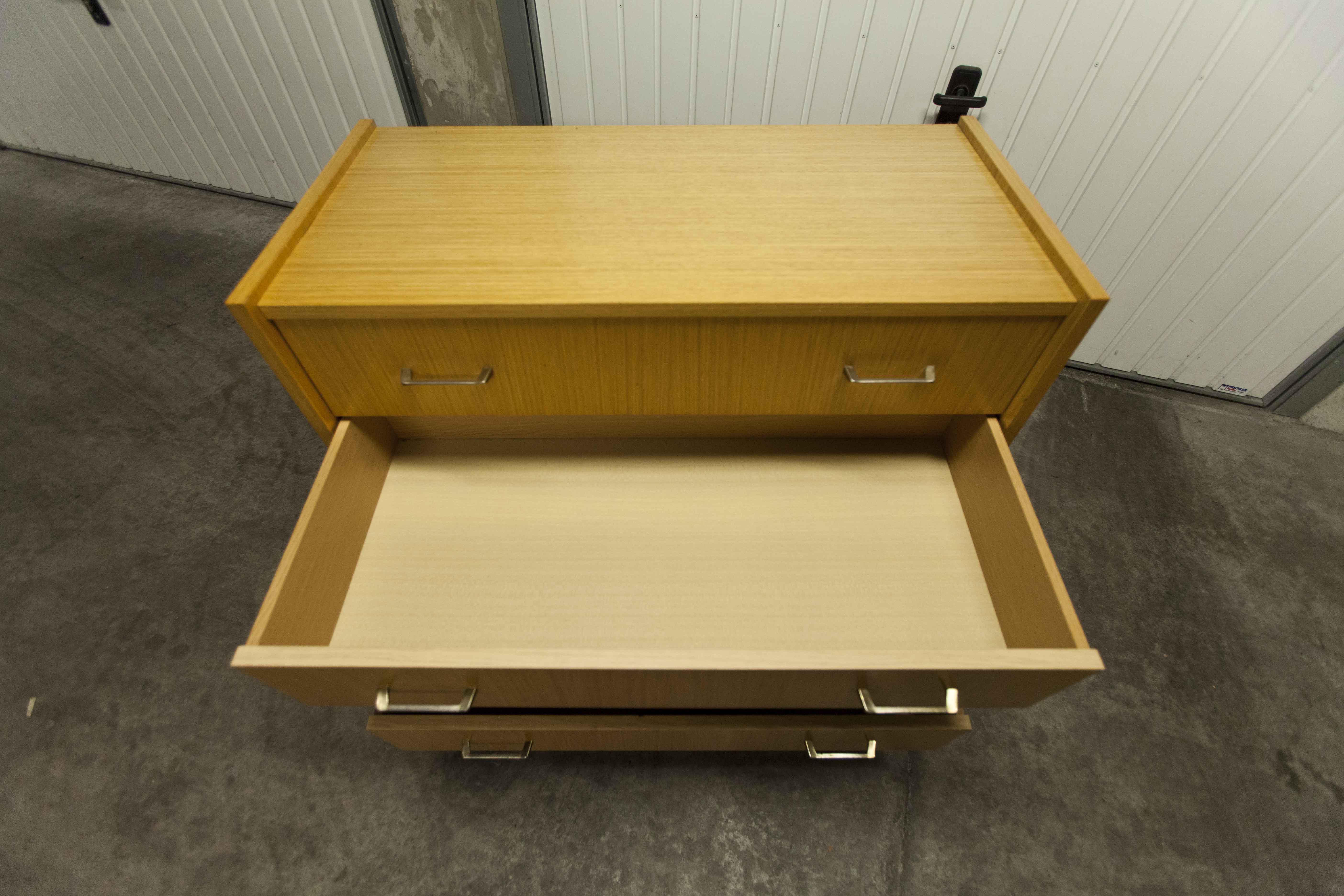 Commode scandinave  4 tiroirs 1990 couleur miel
