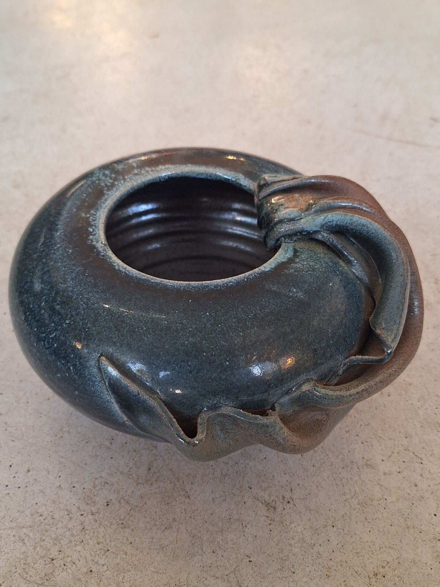 Glazed ceramic vase by Nadia and Alain Pinel