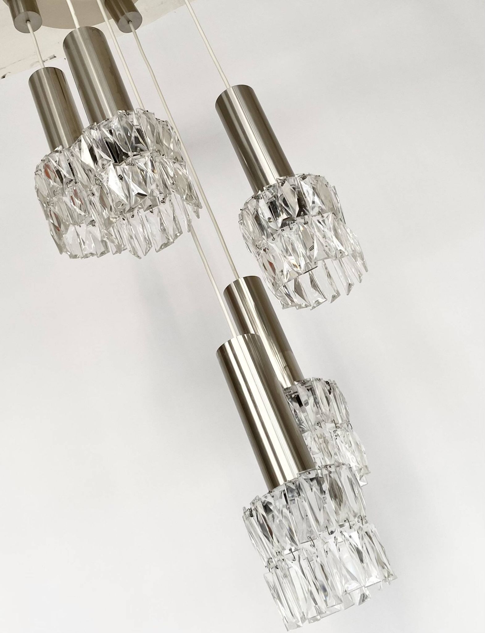Vintage 70s waterfall chandelier