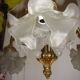 Chandelier bronze 3 tulip glass beginning XX