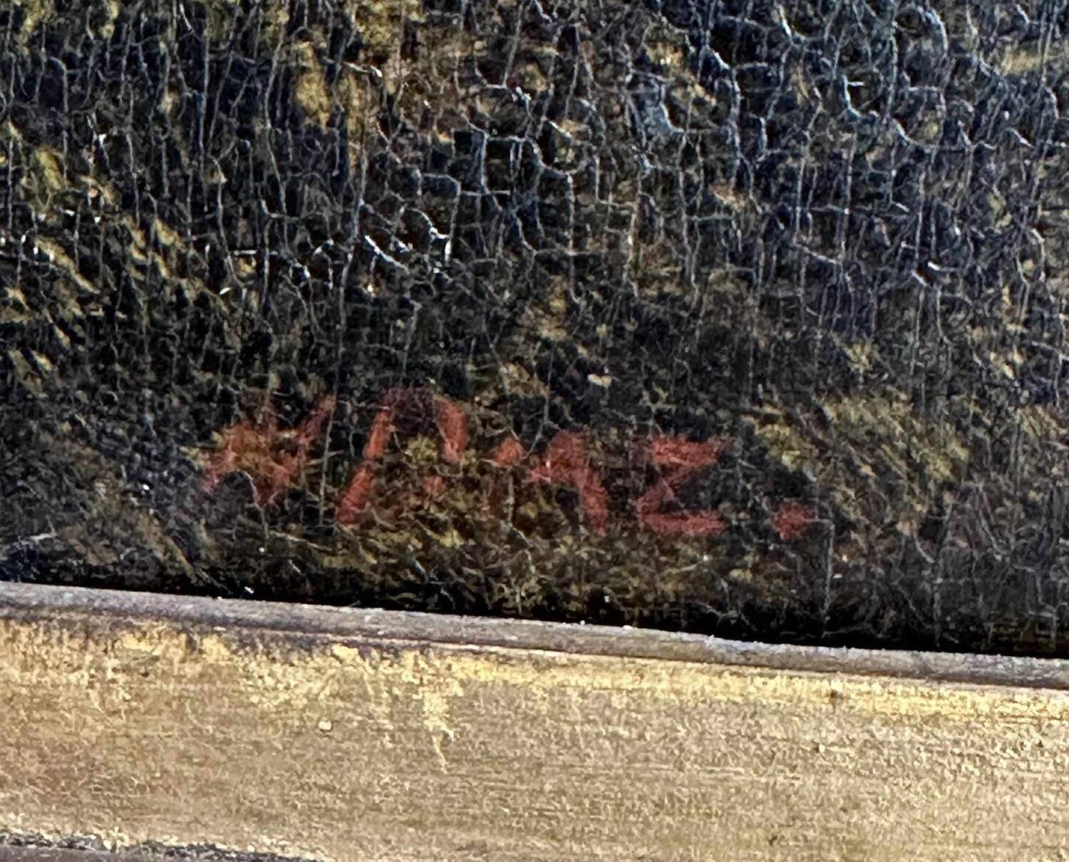 Narcisse diaz de l’pena. barbizon school painting oil on panel. the forest.