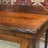 English art deco walnut showcase