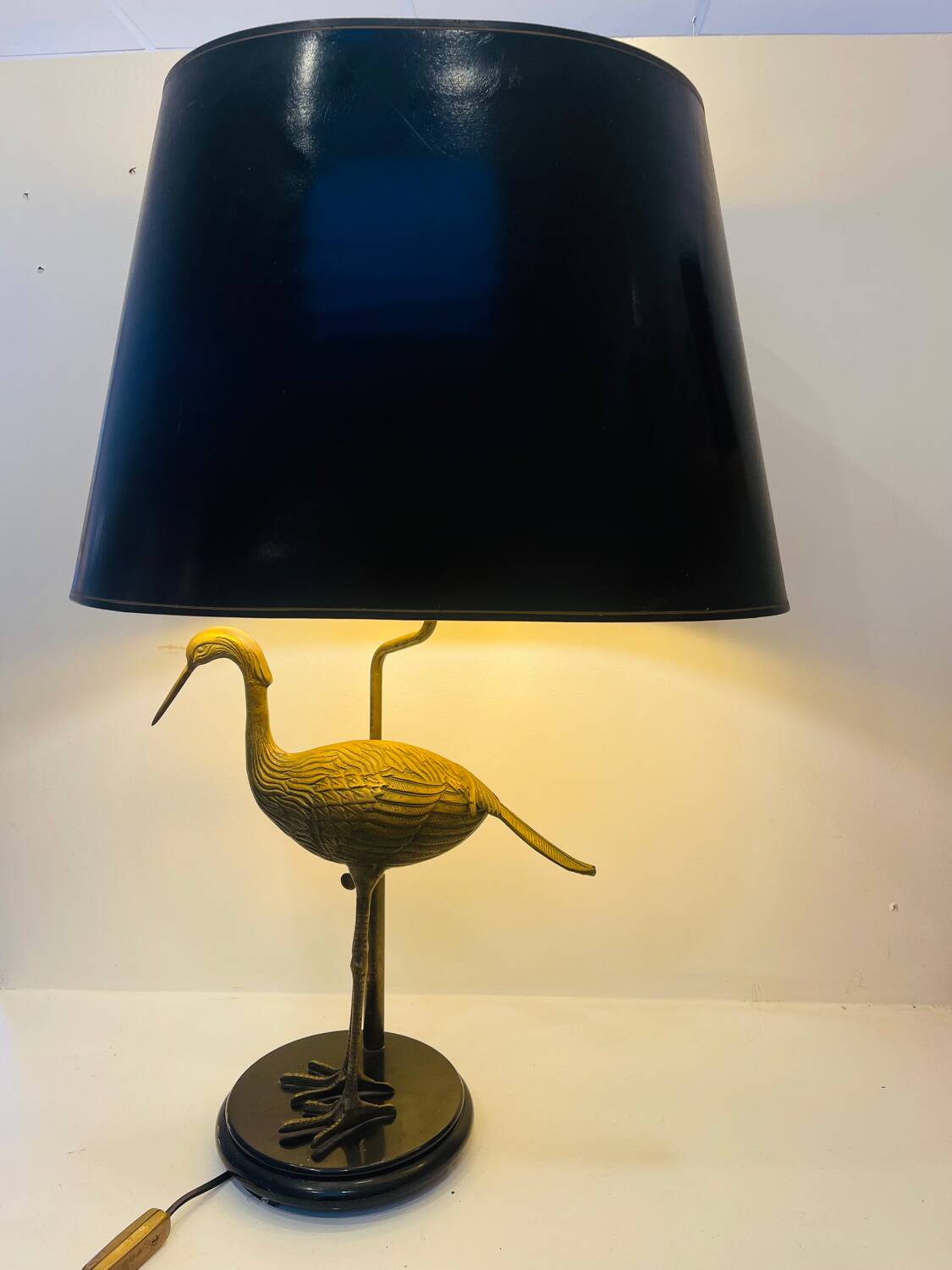 Heron lamp in brass – Maison Le Dauphin, circa 1970