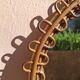 Rattan mirror by Franco Albini