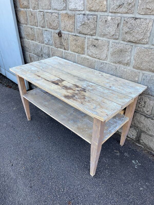 Large French Industrial Table de drapier