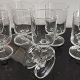 Set of 8 glasses of white wine Cavalier Luminarc transparent vintage