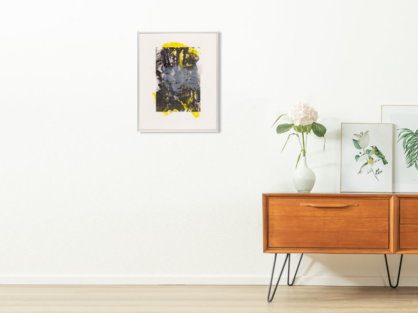 At Night, Color Lithograph, 41 x 51 cm