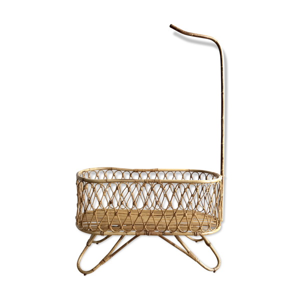 Lit Bebe Berceau En Rotin Vintage Avec Fleche De Lit Et Matelas Sur Mesure Selency Lit Bebe Berceau En Rotin Vintage Avec Fleche De Lit Et Matelas Sur Mesure Selency