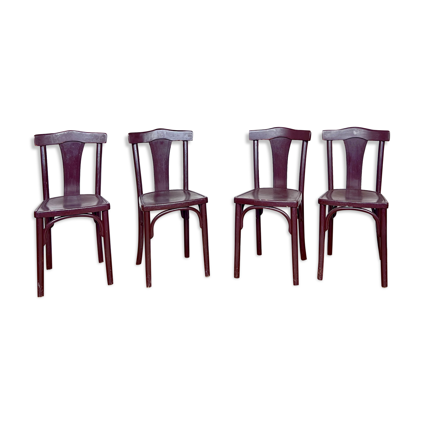 series of 4 Thonet chairs N°A217 of 1930