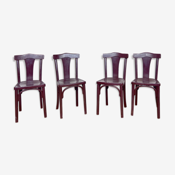 series of 4 Thonet chairs N°A217 of 1930