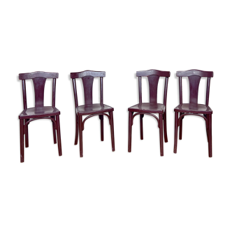 Série de 4 chaises Thonet N°A217 de 1930