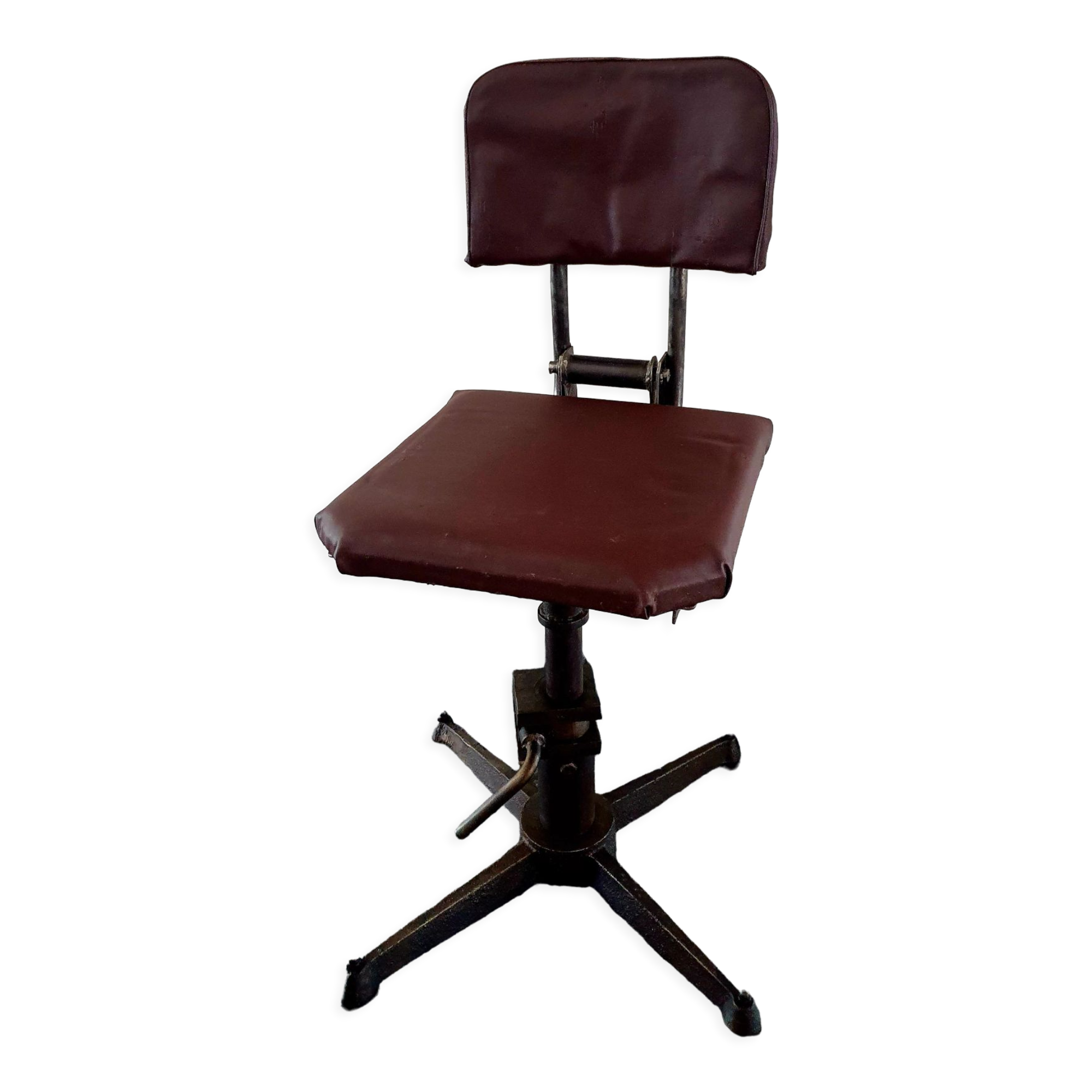 Industrial cast iron chair