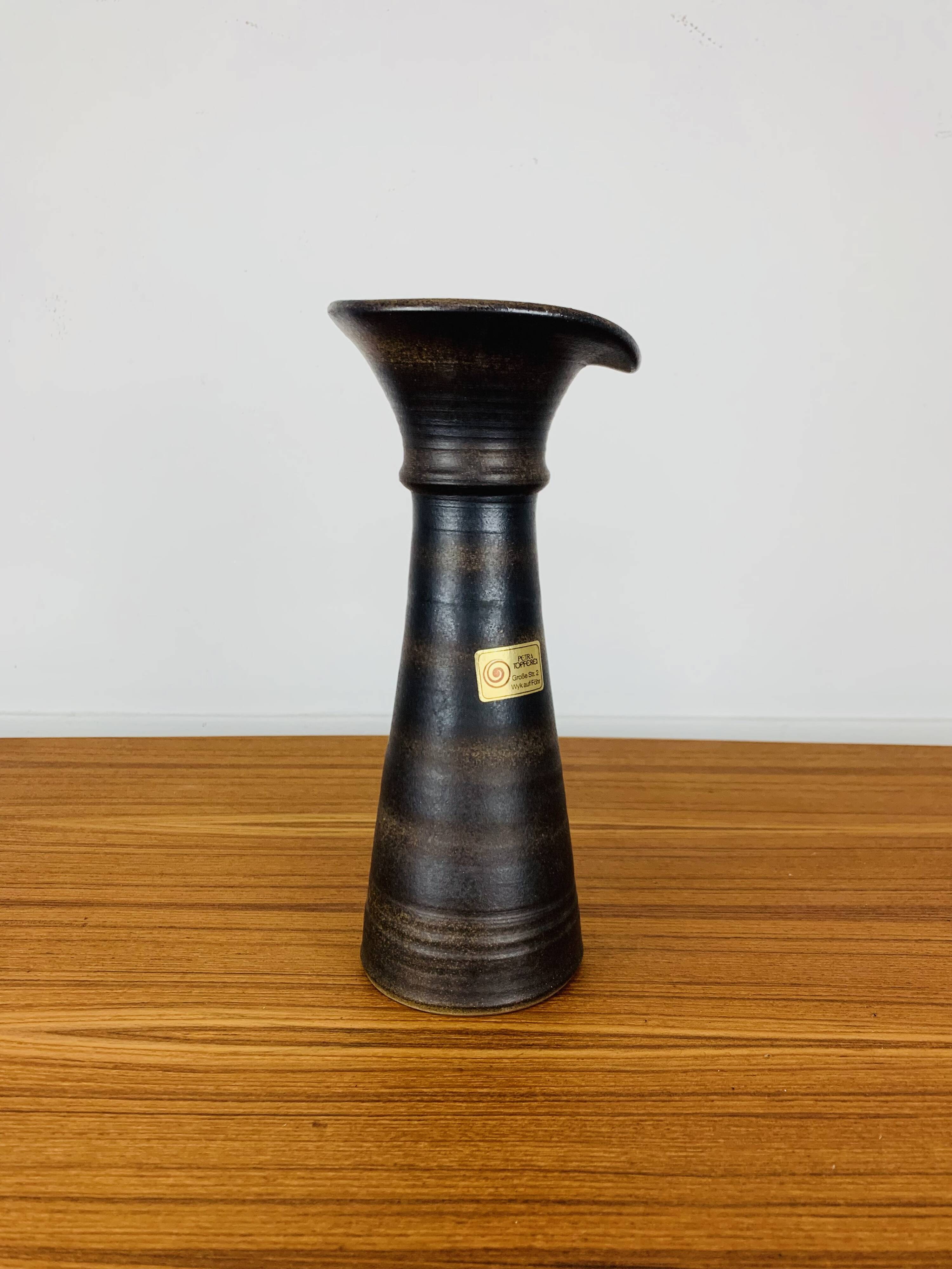 Ceramic vase by Petra Topferei, vintage, Germany
