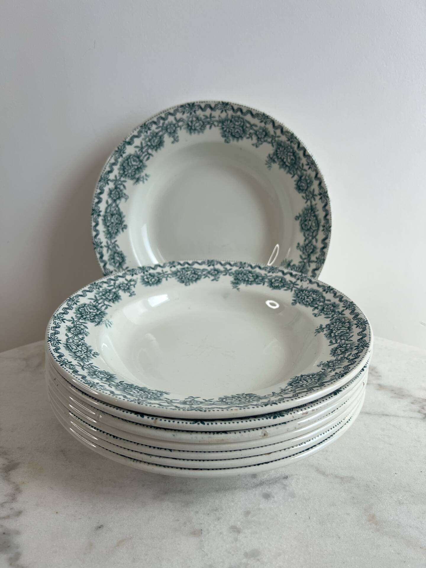 8 assiettes creuses Saint Amand collection Argenton