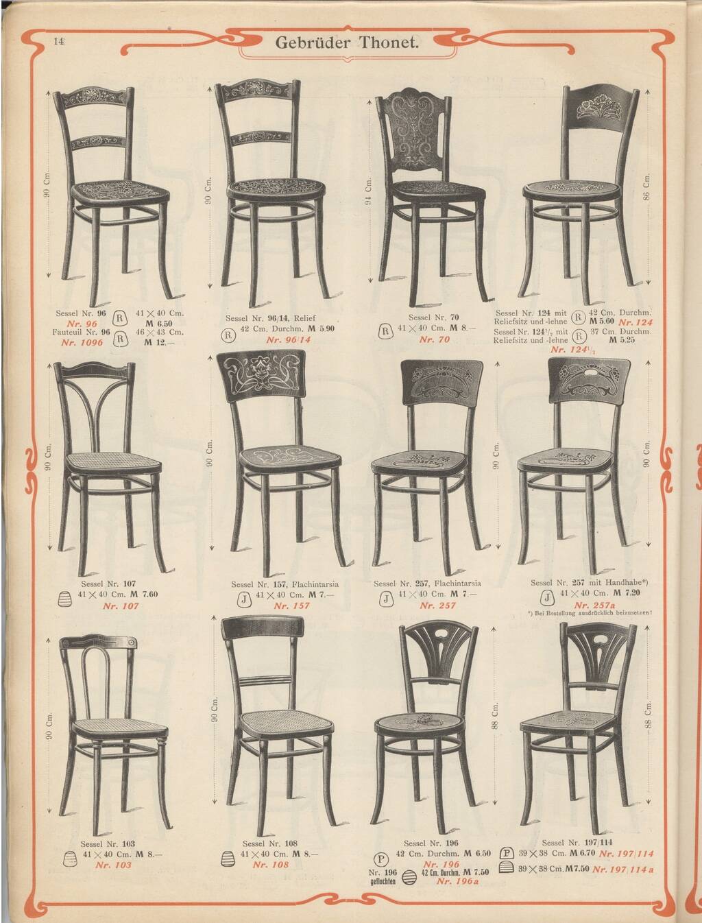 Thonet Dining Room Chairs With Webbing model 107 set of 6, early 1900s