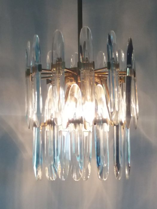 Brass chandelier from Sciolari