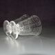 Two Baccarat glasses model "Michelangelo" in engraved crystal.