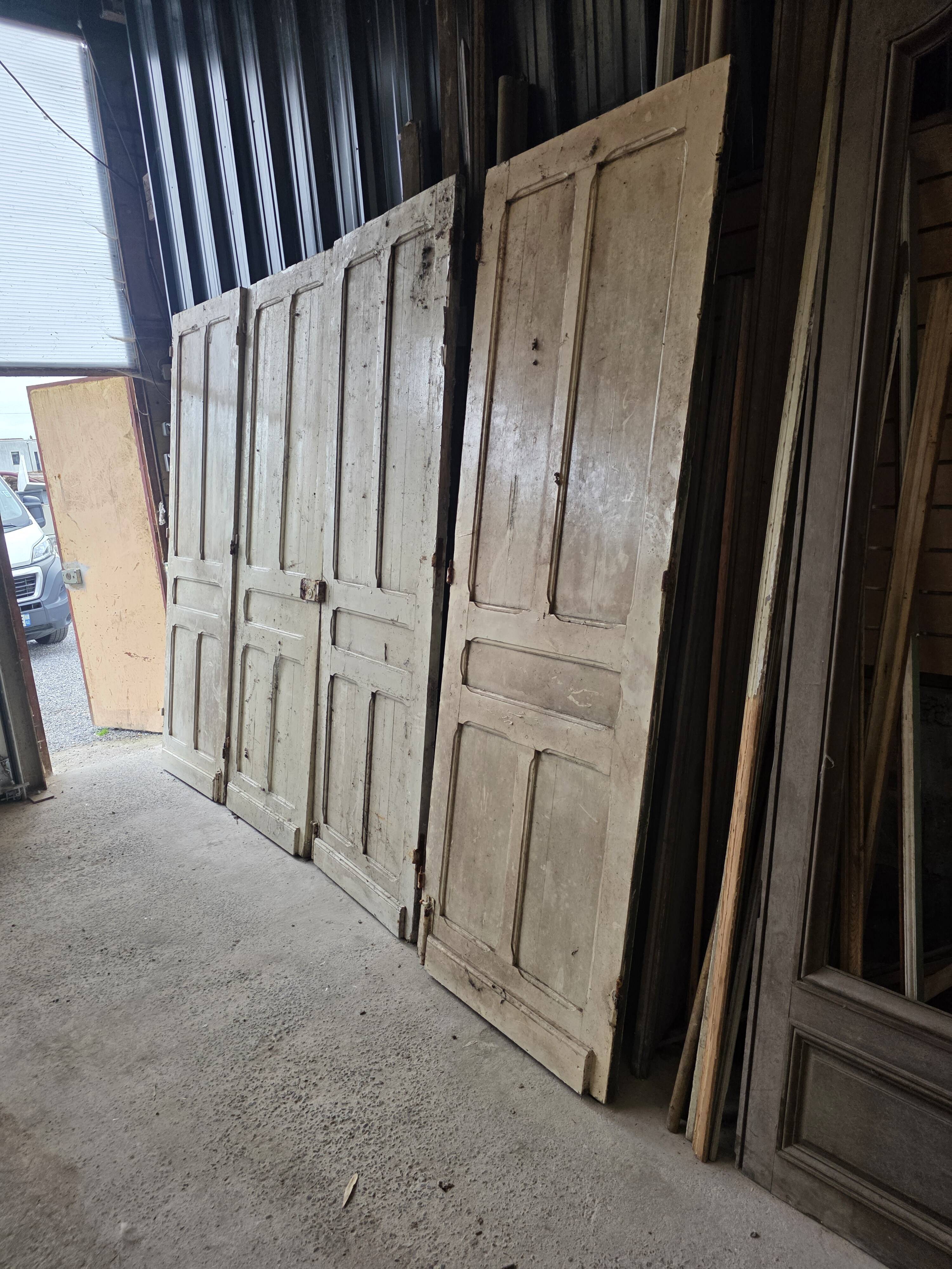 4 old partition doors