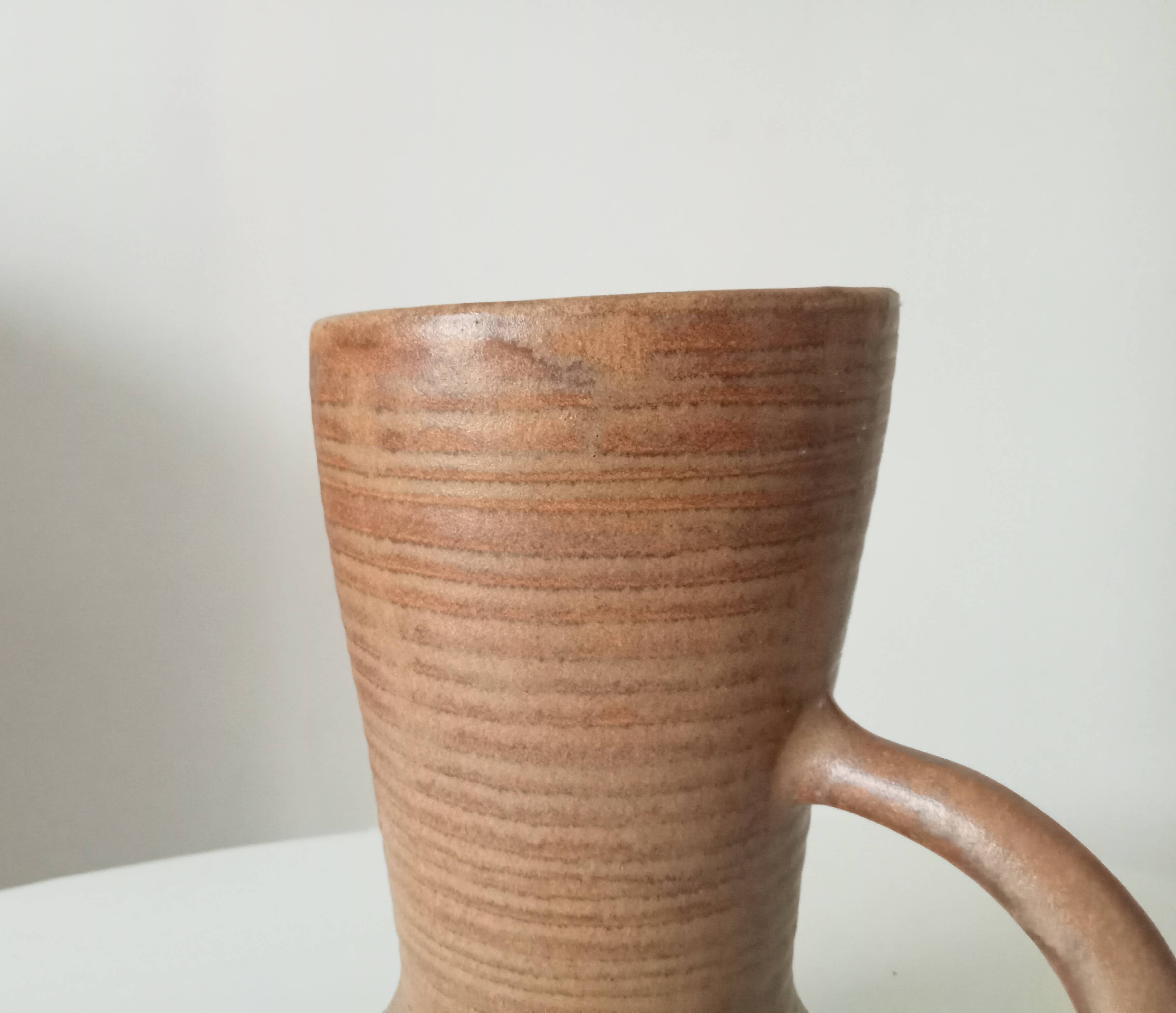 Vintage stoneware jug Digoin free form