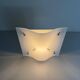 Simple wall light in opal glass with a square design, 1970s, Italy.