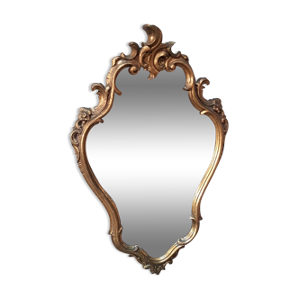 Gilded baroque mirror