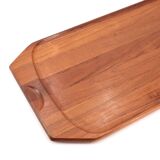 Large Danish Mandalay teak tray, 1970s