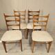 4 beech chairs, 1960s