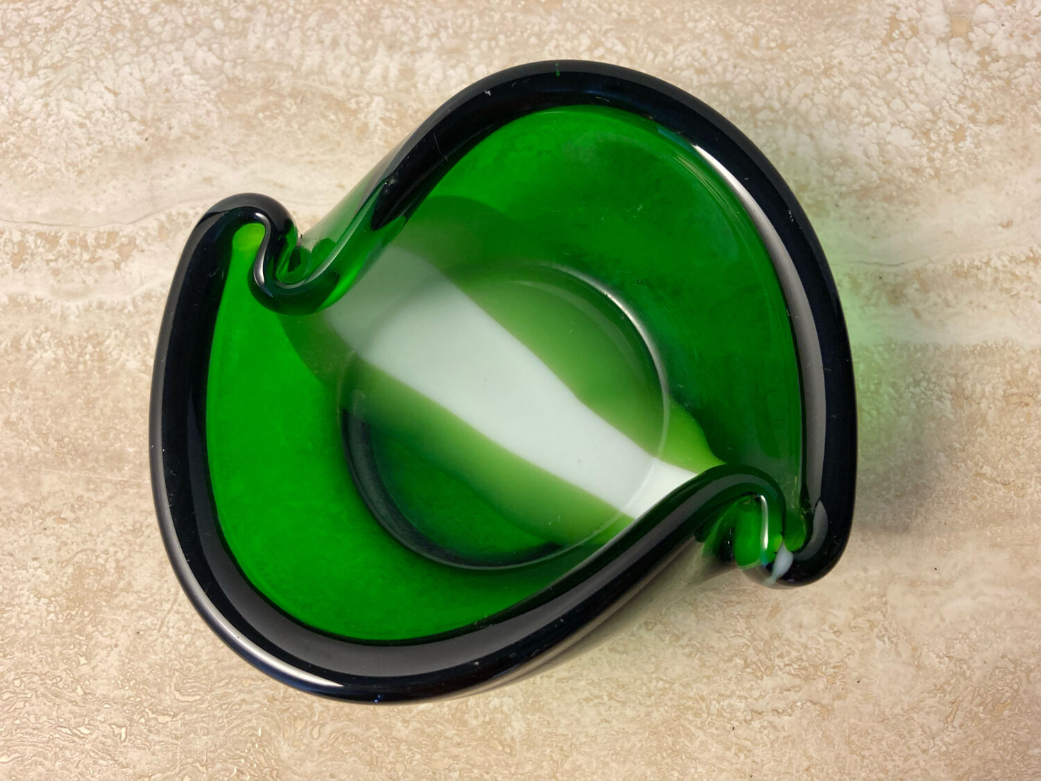 Cendrier en verre années 50/60