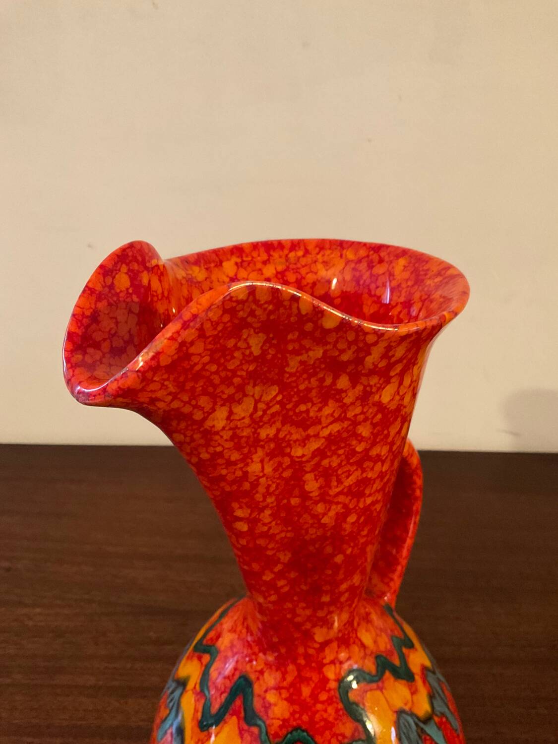 Bertoncello Italy ceramic vase signed