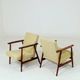 Pair de fauteuils vintage vert nebula 1970s