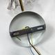Old wall light swan neck brass tulip transparent glass vintage decoration LAMP-7177