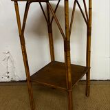 Rattan and bamboo selette