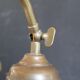 Art Nouveau style brass "rise and fall" table lamps after WAS Benson