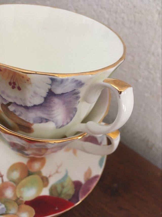 Coffee service in porcelain stamped Duchess