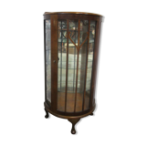 Walnut art deco showcase