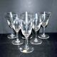 Series of 6 antique wine glasses in blown glass from meisenthal 1900 12.5 cm