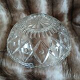 Antique cut glass salad bowl