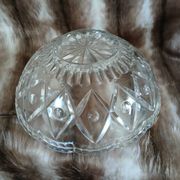 Antique cut glass salad bowl
