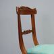 Antique Louis-Philippe walnut chairs with upholstered seats, 19th century.