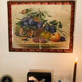 Watercolor still life fruits