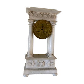 19th century alabaster gantry pendulum