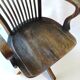 American office armchair with screws, solid oak, 1925/1930