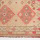 Vintage Runner Kilim, Tons Rose et Beige, Motifs Anatoliens Géométriques