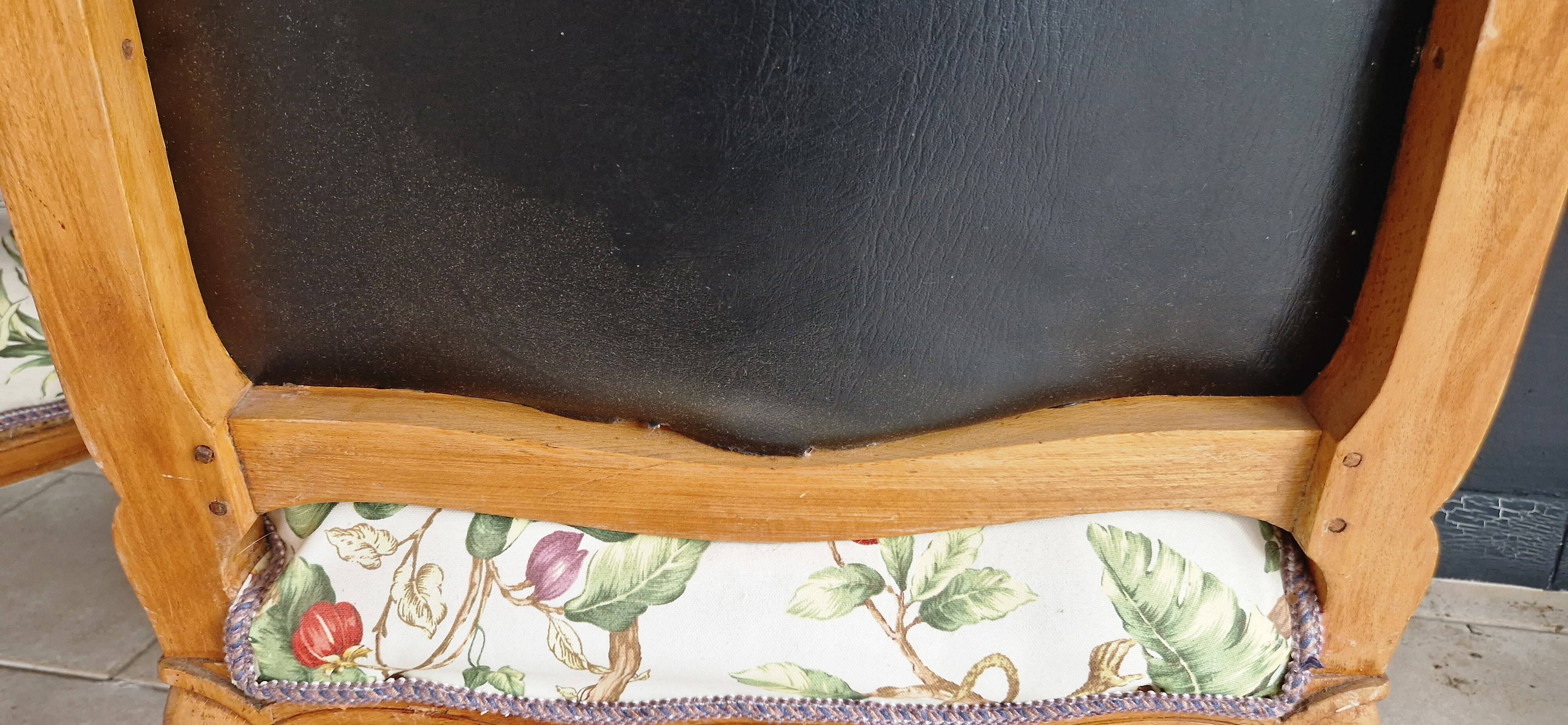 Pair antique armchairs